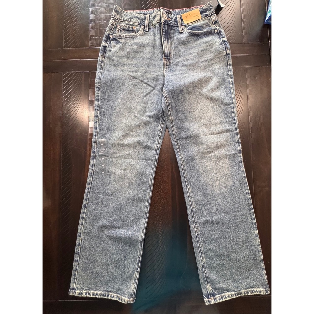 Edgely Maurices Women 10 Regular Relaxed Straight High Rise Medium Wash Jeans